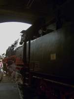 Blick aus dem Ringlokschuppen auf lok 35 1019-5 im Schsischen eisenbahnmuseum Chemnitz beim 17.