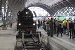 Die 35 1097-1 der IG Traditionslok 58 3047 e.V. am 19.09.2026 auf Leipziger Stadtrundfahrt zum Tag der Schiene in Leipzig Hbf. Foto vom Querbahnsteig aus gemacht.