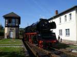 35 1019-5 des Lausitzer Damplokclubs kam 24.09.11 mit einem Sonderzug zum BW Fest nach Nossen.