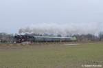 35 1019 mit einem Sonderzug aus Cottbus nach Zittau in Horka am 07.01.2012