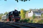 23 1097 Ausfahrt aus dem Bhf Bad Kstritz 2.10.2011