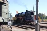 Unter Dampf und bereit zur Fahrt nach Leipzig steht 35 1097 auf dem Gelnde der IG 58 3047.Glauchau 19.10.2012.