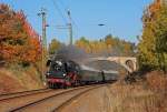 Im Herbst 2012 gab es fr das Eisenbahnmuseum Leipzig eine Jubilumsrunde. Anllich der 10. Leipziger Eisenbahntage kam der Sonderzug am 21.Oktober auch durch Lehndorf bei Altenburg.