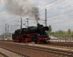 Am 6. Dresdner Dampfloktreffen sah man am 13.04.14 die 23 1097 bei der Einfahrt in den Hbf.