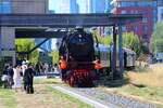 Bahnwelt Damstadt Kranichstein mit 023 042 auf der Hafenbahn Frankfurt am Main am 06.09.26