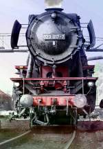 1968,die 023 017 vom Bw Bestwig, zum ergnzen des Wasser -und Kohlevorrat´s im Bw Hagen Gbf.
Etwa 1970 wurde die Lok auf Z gestellt, anschlieend ausgemustert.