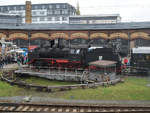 Die Dampflokomotive 24 004 im Eisenbahnmuseum Dresden-Altstadt.