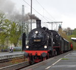 In wenigen Minuten fährt die 38 2667 den Pendelzug wieder ins Museum Bochum Dahlhausen.