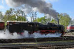 Mitte April 2026 wurden anl�sslich der Museumstage im Bochumer Eisenbahnmuseum F�hrerstandsmitfahrten auf der 1918 gebauten Dampflokomotive 38 2267 angeboten.