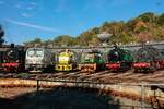 38 2267 (P8), DB 248 516, Henschel Opellok, RBH 003 (1200 003-7), Hibernia 41-E & 055 345-3 im Eisenbahnmuseum Bochum Dahlhausen, September 2026.