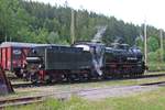 Portrait von P8 2455  Posen  (38 460), als diese am Abend des 16.06.2019 im Museumsbahnhof der IG 3Seenbahn e.V.