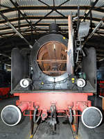 Die Dampflokomotive 38 1182-5 ist im Eisenbahnmuseum Arnstadt zu sehen. (August 2018)