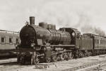 17.05.2003, Dresden, Dampflokfest, Lok P8 2455 der K.P.E.V mit zwei Abteilwagen (24A/25A) Die Lokomotive mit der Bezeichnung „Posen 2455“ wurde im März 1919 von den