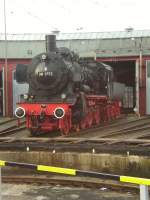 Dampflokomotive der Baureihe 38 (ehem. preu. P 8) Baujahr 1915 vor dem Ringlokschuppen in Siegen der Eisenbahnfreunde Betzdorf e.V. 