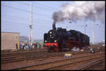 Lokparade am 17.4.1993 am BW Arnstadt: Dampflok 381182