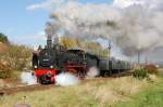 38 3101 mit Personenzug bei der Ausfahrt aus Sulzbach/Inn. 17.10.2008