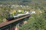 38 3156 (eigentlich 38 3101) bei Neckargemnd, 26.09.09.
