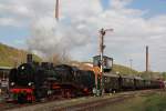 Die 38 2267 fhrt am 16.4.11 mit einem Sonderzug ins Eisenbahnmuseum Bochum-Dahlhausen ein.