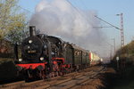 38 2267 mit dem Roncalli Zirkuszug nach Köln, die Aufnahme entsand am 12.4.2016 bei Ratingen