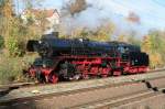 41 1144 beim Umsetzen des Rotkppchenexpress, Camburg im Oktober 2006.