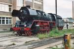 Die Baureihe 41 1144-9 im Bw Saalfeld bei der Plandampfveranstaltung Saalfeld-Gera im October 2003.