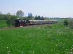 41 1144-9 mit dem SEM Sonderzug auf dem Weg von Chemnitz nach Neuenmarkt Wirsberg. Hier in Limbach/V. am 22.05.10. 