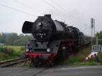 41 1144-9 mit dem Elstertal Express ist am 11.09.10 in Frantikovy Lzne unterwegs. Leider ist hier noch alles im Nebel. 