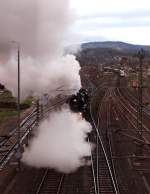 41 1144 beim Rangieren in Saalfeld/Saale am 30.11.13. Sie bespannt an diesem Tag den Wartburg Express.