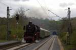 Die 41 360 mit dem Sdz 9511 von Schwelm nach Aachen am 21.04.2012 in Eilendorf.