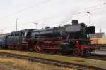 Im Bahnhof von Freilassing stand am 11. Dezember die Dampflok 41 018. Sie war auf dem Weg von Augsburg nach Salzburg.