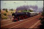 Anläßlich der 100 Jahrfeier des HBF Bremen war auch dieser Sonderzug mit 41360 unterwegs. Am 17.9.1989 brauste er um 14.02 Uhr durch Ritterhude zurück zum Bremer Hauptbahnhof.