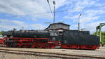 Die Dampflokomotive 044 424-0 stammt aus dem Jahr 1943. (Bahnbetriebswerk Altenbeken, Juli 2019)