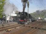 Am 24.4.10 war im Bahnhof Linz am Rhein eine Menge Dampf zu sehen.
