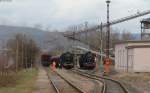 44 1486-8 und 44 2546-8 im Kieswerk Immelborn 11.4.13