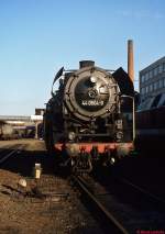 Am 19.10.1980 ist die Nordhausener 44 0504-9 im Bw Erfurt abgestellt