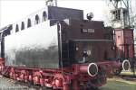 Der Tender der 44 1558 im BW Bismarck. 2 neue Leuchten sind schon montiert. Die Aufarbeitung erfolgt durch die HEG. 31.03.2007