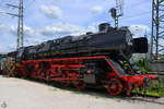 Die Dampflokomotive 45 010 wurde 1941 bei Henschel gebaut und stand Anfang Juni 2019 im DB-Museum Nürnberg.