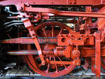 Das Treibgestänge der Dampflokomotive 50 975 im Deutschen Dampflokomotiv-Museum Neuenmarkt-Wirsberg.