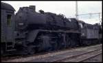 BW Wittenberge am 29.08.1993: Dampflok 503691 in einem Lokzug