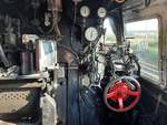 Der Führerstand der DLW 50 3501 am 19.09.2020 beim Eisenbahnfest im Bw Arnstadt hist..