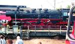 Bw2 N�rnberg-Rangierbf__Lokschau zum 90sten Jubil�um 1993. 50 622 [Henschel & Sohn (Kassel),1940] auf der Drehscheibe.__07-08-1993 