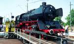 Bw2 N�rnberg-Rangierbf__Lokschau zum 90sten Jubil�um 1993. 50 622 auf der Drehscheibe.__07-08-1993