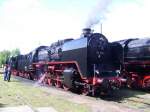 50 3501, die erste Reko 50er der DR. Mitlerweile ist sie wieder auf Altbau getrimmt, nur die Nummer passt �berhaupt nicht. Hier bereitet sie sich gerade auf die Dampflokparade im SEM vor. (24.08.08)
