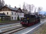 BR 50 3648-8 setzt am 25.04.08 im Bahnhof Annaberg-Buchholz S�d um.