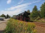 BR 50 3648-8 am 17.9.2006 um 12:10 Uhr kurz vor dem Haltepunkt Grüna.