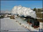 50 3501 bef�rdert ihren Sonderzug am 8.12.2012 auf die  Schalkner H�h 