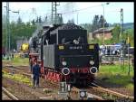 Ein bissl im Archiv gekramt:  50 3610-8 beim Rangieren im Bahnhof Bebra am 1.
