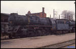 503700 traf ich am 21.3.1992 in einem langen Lokzug im BW Staßfurt an.