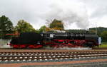 50 380 am 07.10.2017 im Rahmen einer Sonderzugveranstaltung der Nostalgiereisen Bebra e.V. auf Umsetzfahrt im Bahnhof Bad Salzungen. (Bild 2)