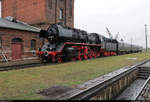 50 3606-6 (050 606-3 | 50 3606 | 50 2637 | 50 2637 ÜK) steht während des Herbstlokfests auf dem Gelände des Lokschuppen Staßfurt.